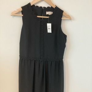 Loft outlet dress black NWT size 2